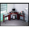 Modern Glass Corner Office Partitioned Desk
